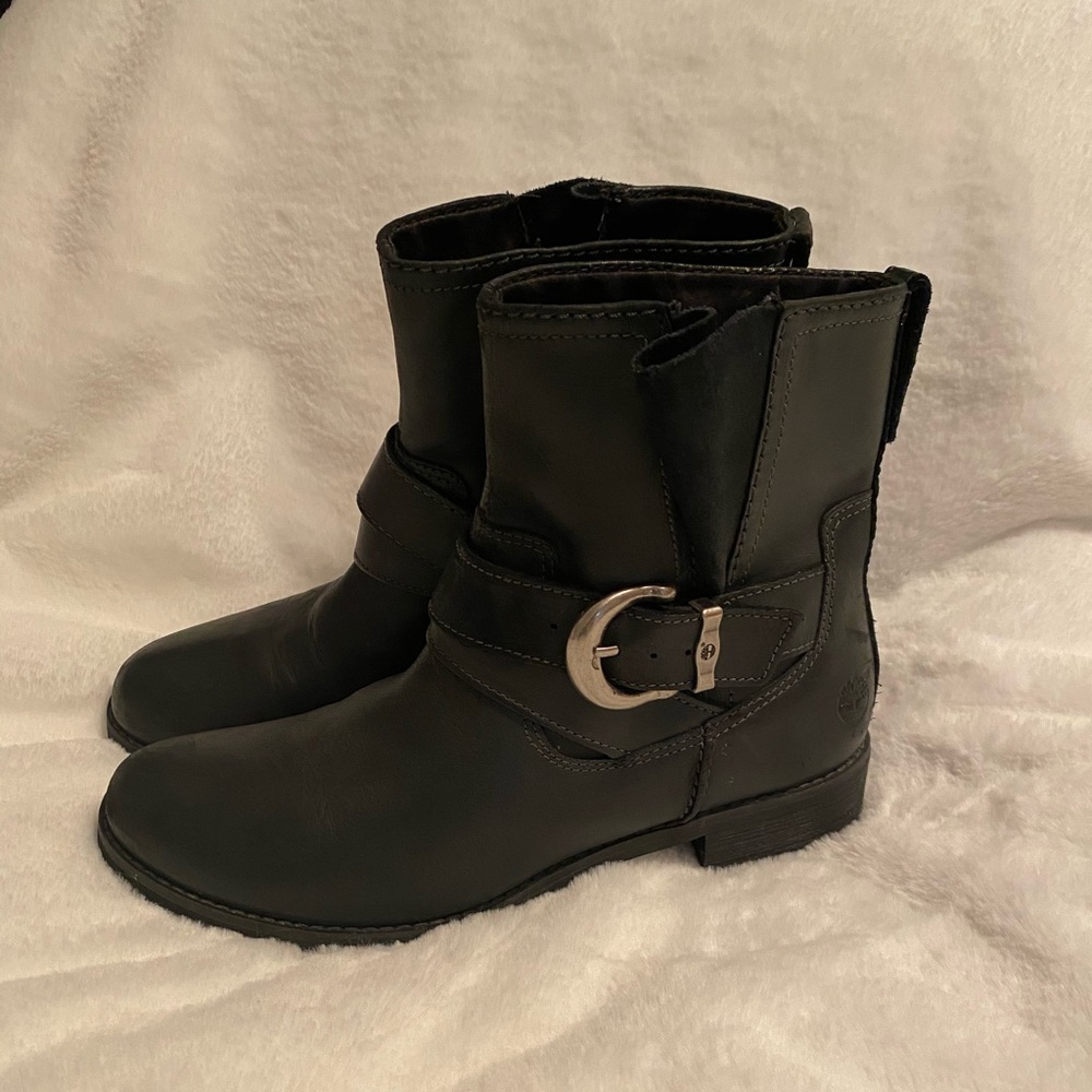 Timberland Black Leather Boots! ✨